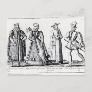 Fashion during the Tudor Period Postcard