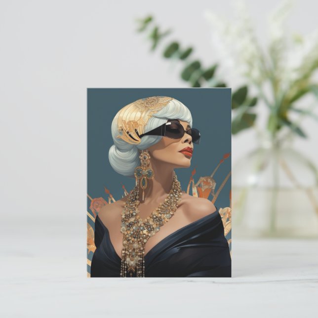 FASHION- ESQUE #1 POSTCARD (Standing Front)