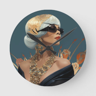 FASHION- ESQUE #1 ROUND CLOCK