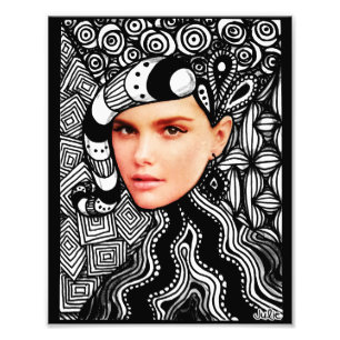 Fashion Face Tangle Photo Print