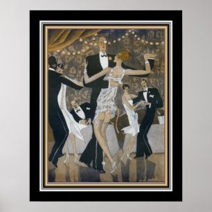 "Fashion Faux Pas"  Art Deco Dance Print 16x20
