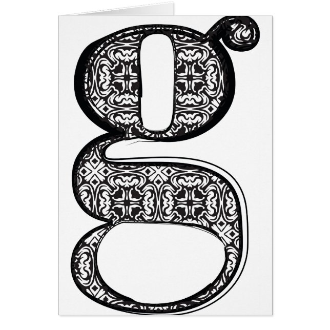 Fashion font, Letter g (Front)