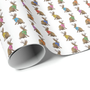 Fashion Forward Jackalopes Wrapping Paper