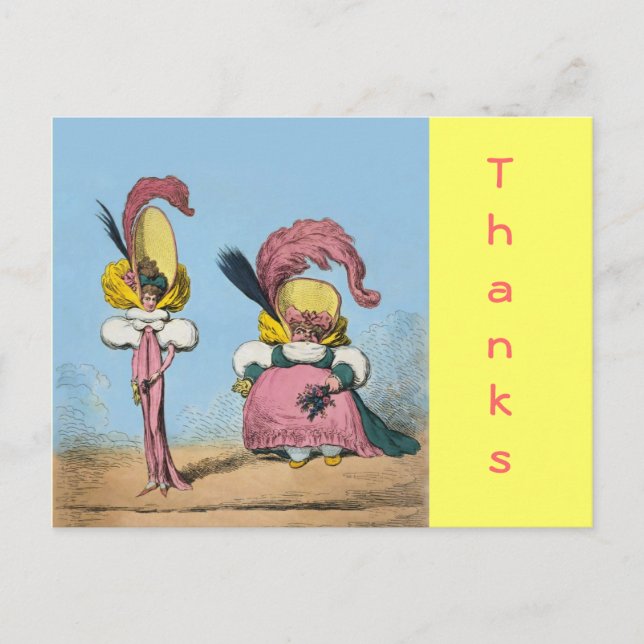 Fashion Funny ~ Postcard / Invitations 4.25 x 5.6 (Front)