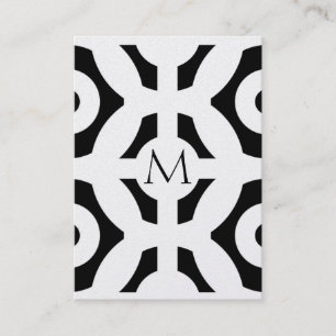 Fashion Geometric Pattern Black and White Business Card