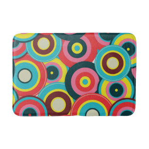  Fashion Geometric Vintage- Pattern Stylish Modern Bath Mat