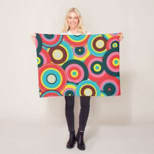 Fashion Geometric Vintage- Pattern Stylish Modern Fleece Blanket