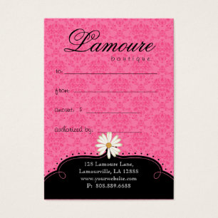 Fashion Gift Card Pretty Shoes Dress Pink Black