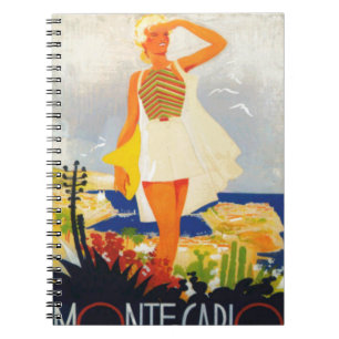 Fashion Girl Monte Carlo Beach Travel Notebook