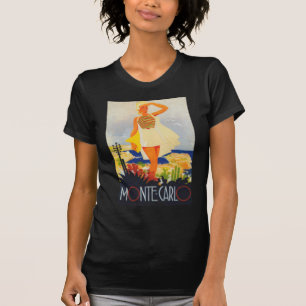 Fashion Girl Monte Carlo Beach Travel T-Shirt