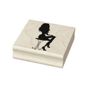 Fashion Girl Rubber Stamp