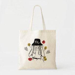 Fashion girl  tote bag