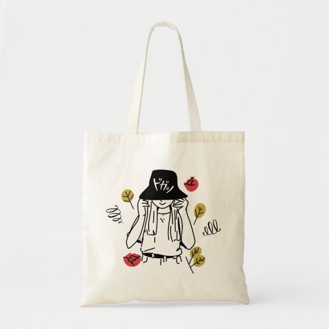 Fashion girl  tote bag (Front)