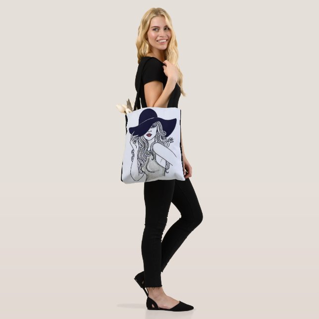 Fashion Girl Tote Bag (On Model)