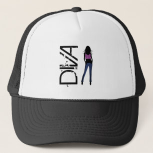 Fashion Girls Posing Model Diva Blue Jeans Hat