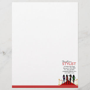 Fashion Girls Red Carpet Letterhead Template