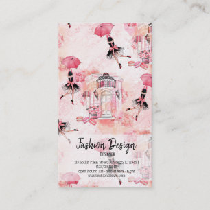 Fashion girly business card