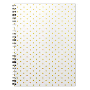 Fashion gold polka dots notebook