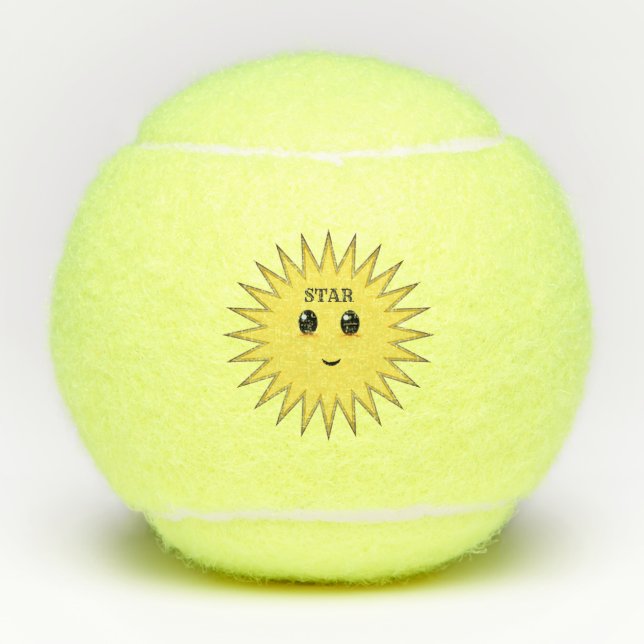 Fashion Happy Sun Tennis Balls (Front)