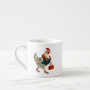 Fashion Hen with Handbag Espresso Cup