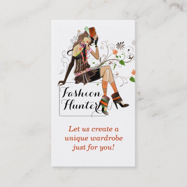 Fashion Hunter Business Card (Front)