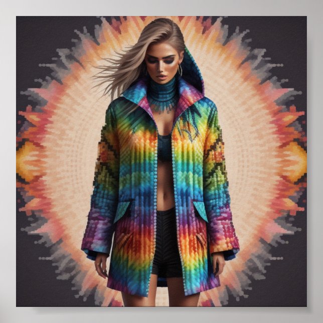 Fashion illustration artwork poster (Front)