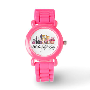 Fashion Illustration Watercolor Acrylic Wall Clock Watch