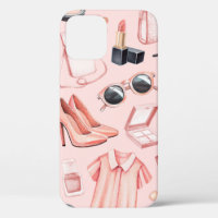 Fashion illustrations. Seamless pattern