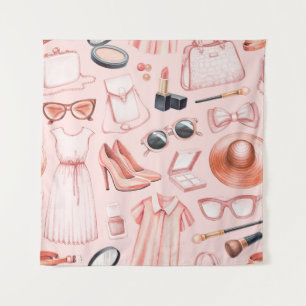 Fashion illustrations. Seamless pattern Tapestry