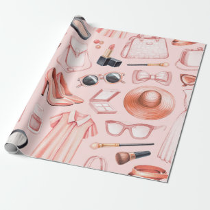 Fashion illustrations. Seamless pattern Wrapping Paper