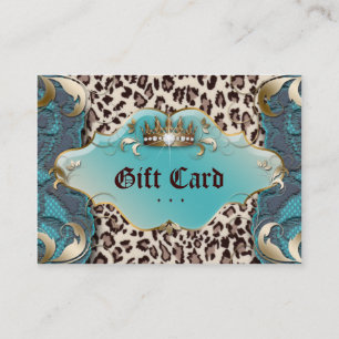 Fashion Jewellery Gift Certificate Leopard Lace