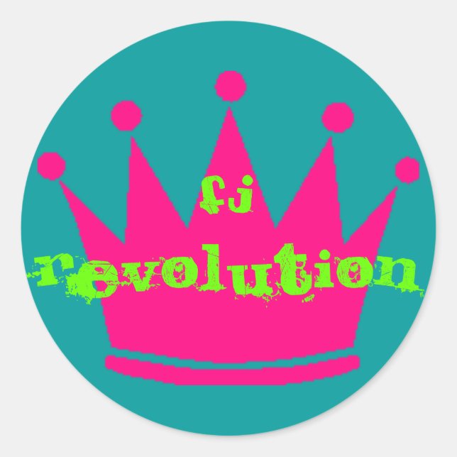 Fashion Junky Classic Round Sticker (Front)