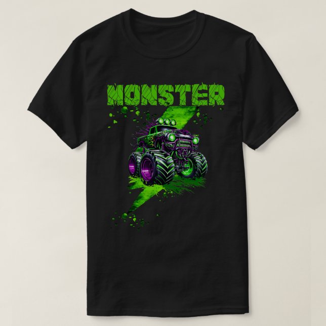fashion kids monster truck boys Jam Trucks Lovers  T-Shirt (Design Front)