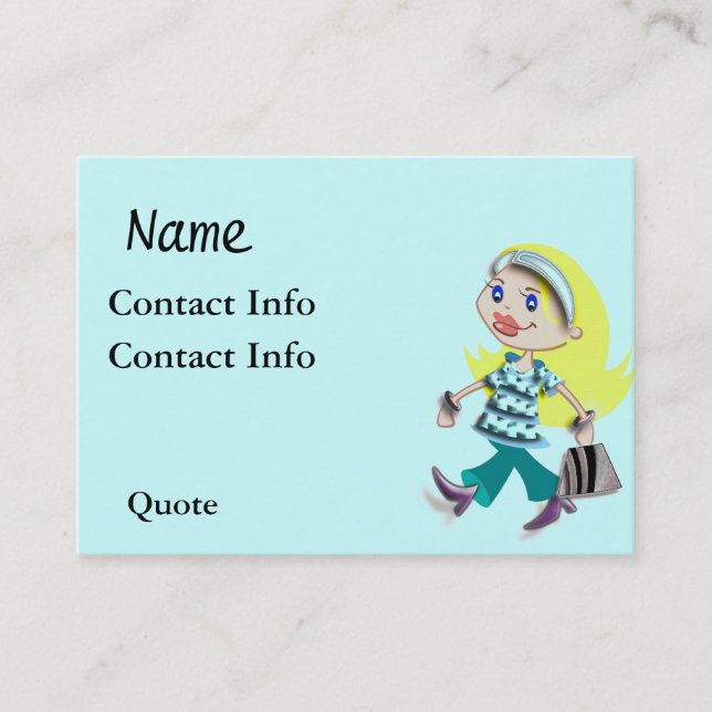 FASHION LADY BUSINESS CARDS (Front)