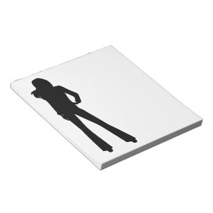 FASHION LADY SLENDER SILHOUETTE NOTE PAD