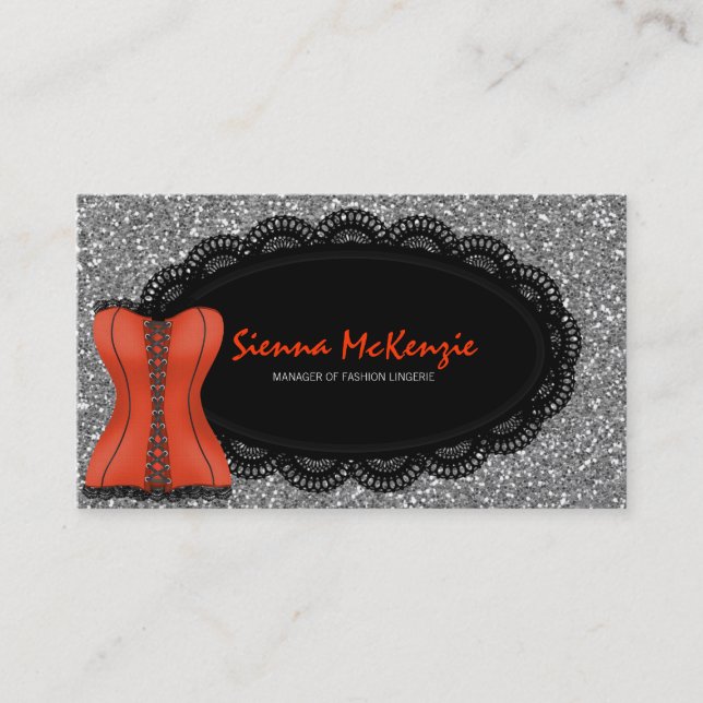 Fashion Lingerie Business Card (Front)