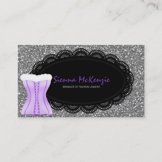 Fashion Lingerie Business Card (Front)