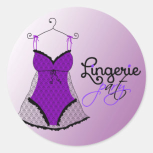 Fashion Lingerie Classic Round Sticker