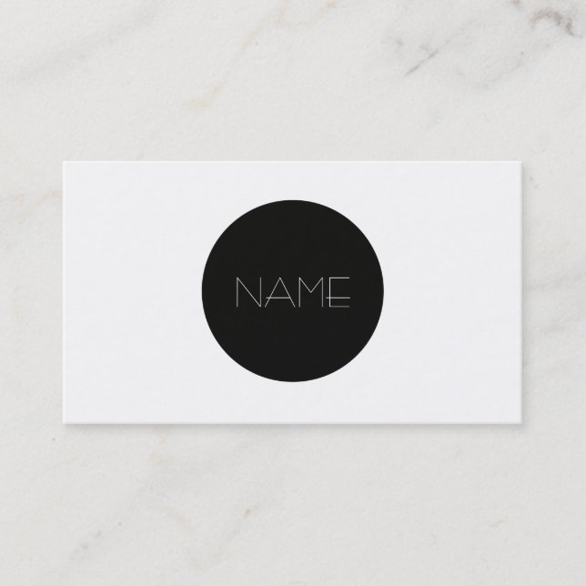 Fashion Minimalist Business Card (Front)