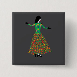 Fashion Model 01 15 Cm Square Badge