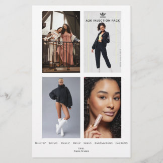 Fashion Model Comp Card