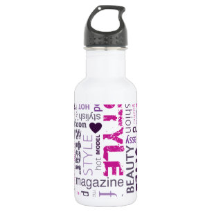 Fashion Model Style Beauty 32. oz. 532 Ml Water Bottle