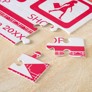 Fashion Party Door Prize Eat Sleep Shop Puzzle