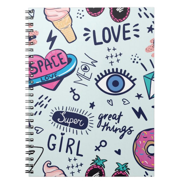 Fashion Patch: Pop Art Stickers. Notebook (Front)