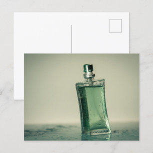 Fashion perfume bottle postcard