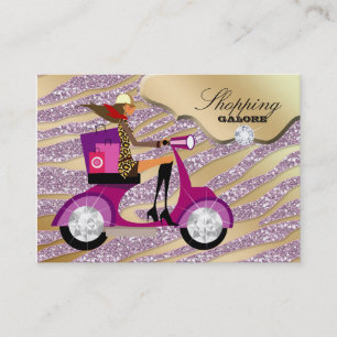 Fashion Personal Shopper Jewellery Gold Pink Glitt Business Card