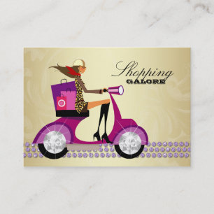 Fashion Personal Shopper Jewellery Purple Gold Business Card