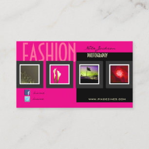 Fashion photography/photos template business card
