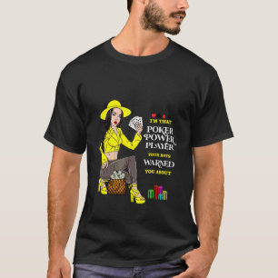 Fashion Poker player card games casino gaming ladi T-Shirt