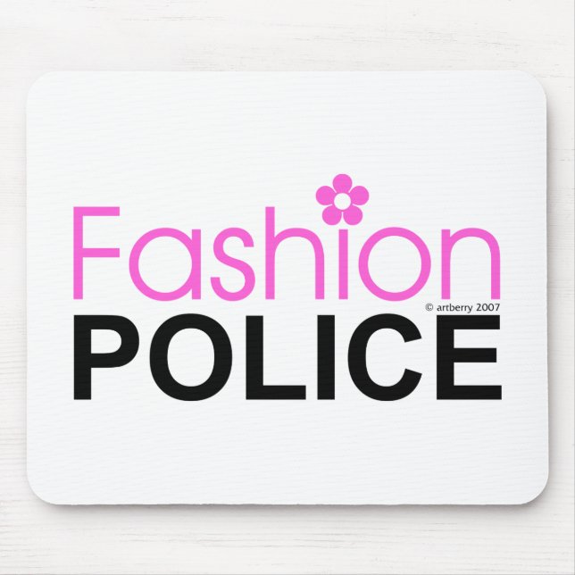 Fashion Police Mouse Pad (Front)